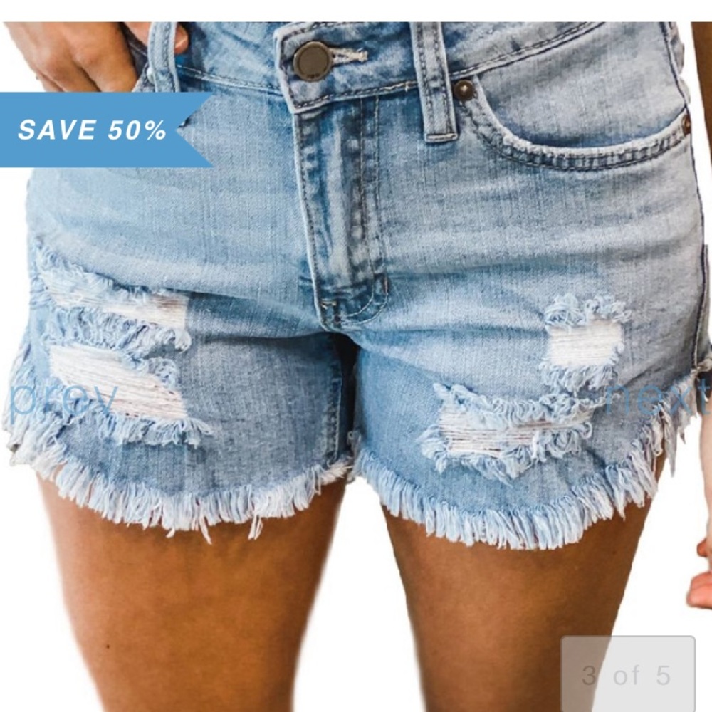 Denim shorts